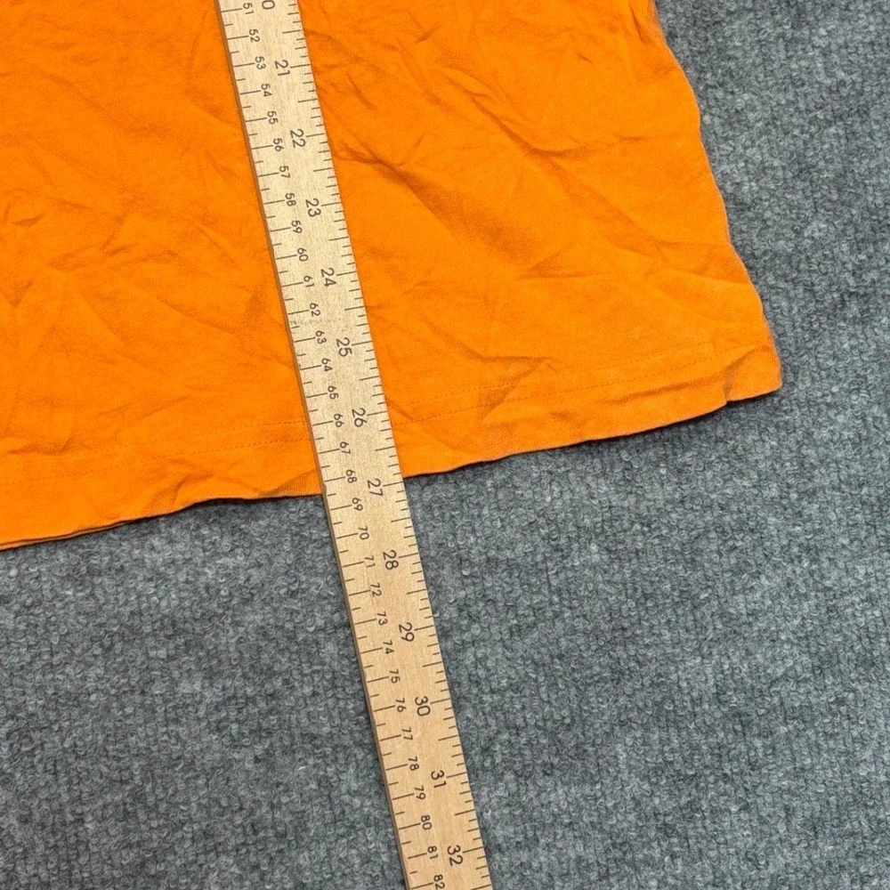 Puma Mens Graphic Logo T-Shirt Orange Cotton Short Sleeve‎ Tee Size Medium M